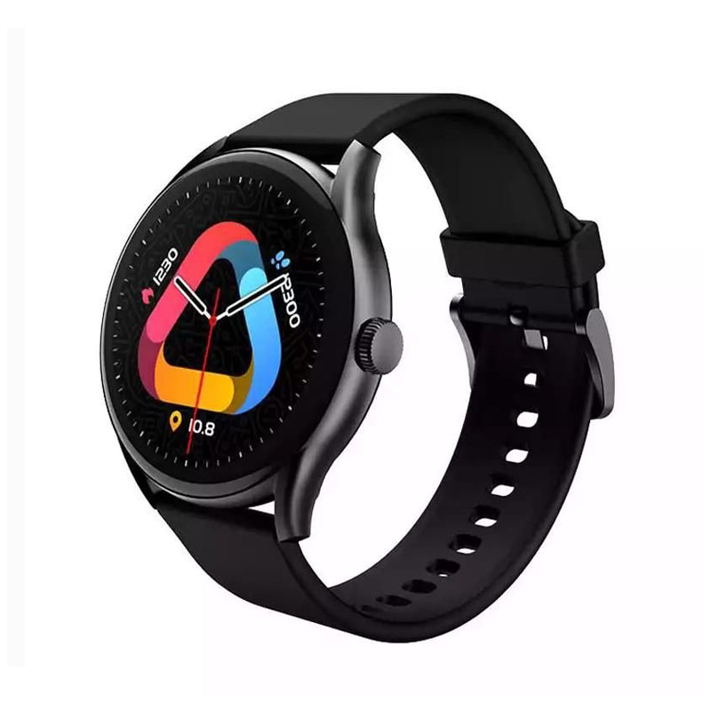 QCY Watch GT with 1.43in AMOLED display, Bluetooth calling, IPX8 water resistance, 280mAh battery up to 12 days, 120+ sports modes and heart rate and SpO₂ tracking ready for everyday wear