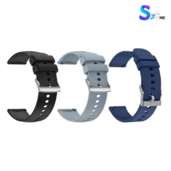Smartwatch Strap Universal Silicone Leather 22mm Adjustable